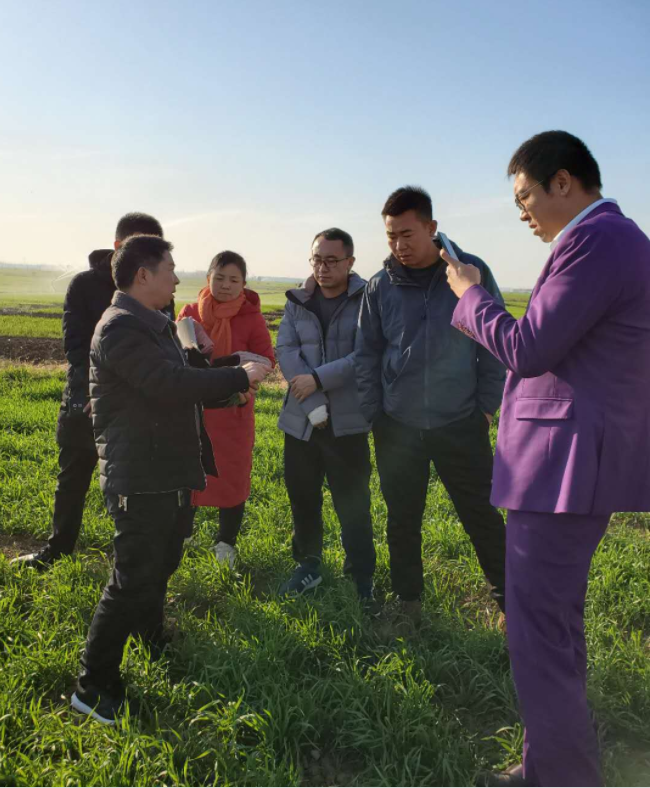 “党员攻坚队”为来访酒厂介绍小麦特性.png
